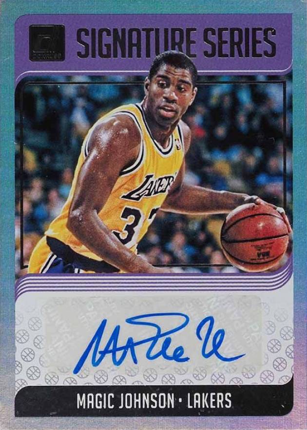 2018 Panini Donruss Signature Series Magic Johnson #SGMJS Basketball Card