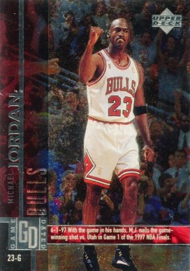 1997 Upper Deck Game Dated Memorable Moments Game 1 NBA Finals #18 Basketball Card