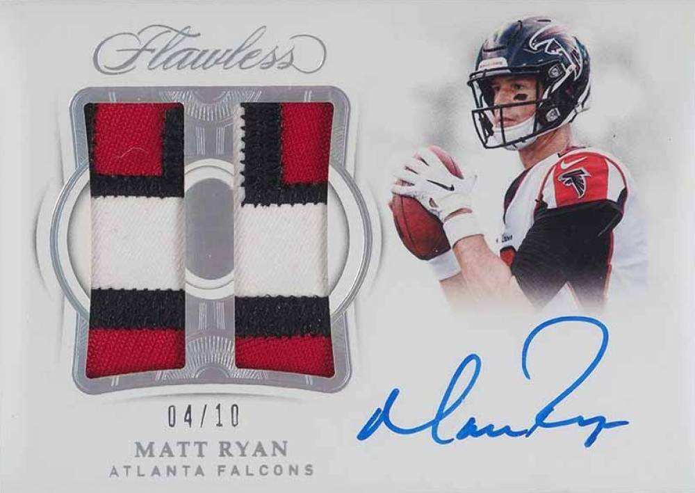 2018 Panini Flawless Dual Patch Autographs Matt Ryan #DPAMR Football Card