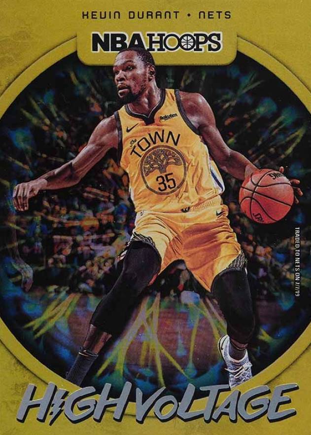 2019 Panini Hoops High Voltage Kevin Durant #3 Basketball Card