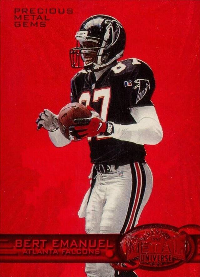 1997 Metal Universe Bert Emanuel #160 Football Card