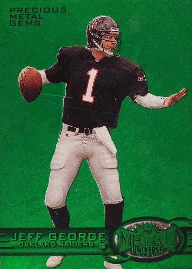 1997 Metal Universe Jeff George #102 Football Card