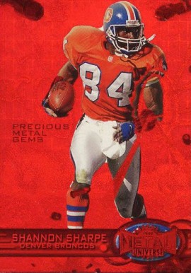 1997 Metal Universe Shannon Sharpe #31 Football Card