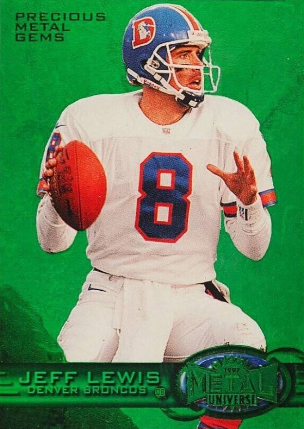 1997 Metal Universe Jeff Lewis #101 Football Card