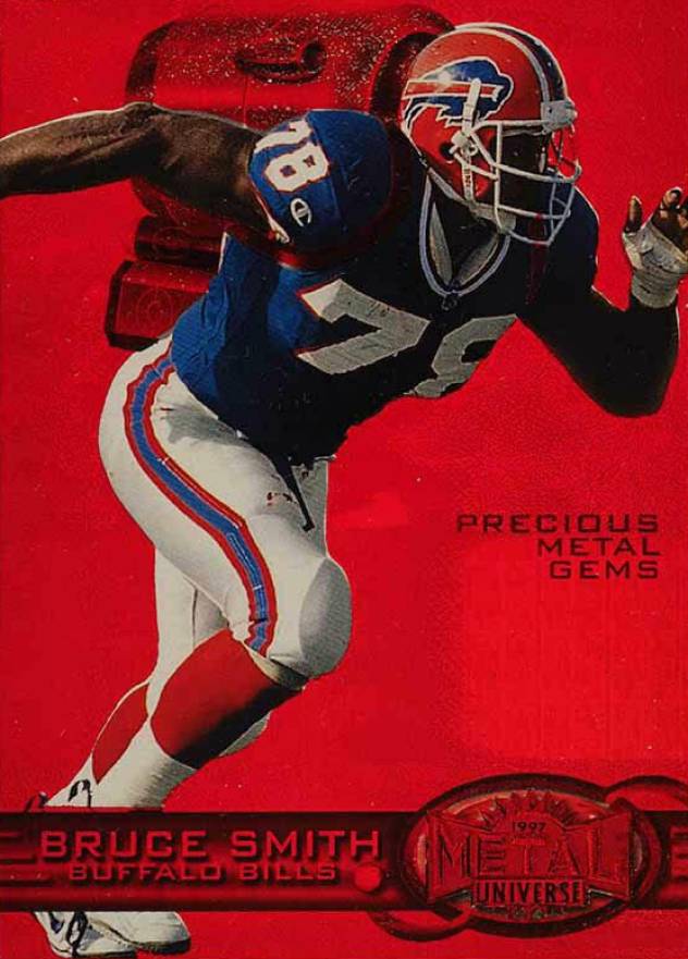 1997 Metal Universe Bruce Smith #153 Football Card