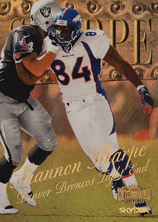 1999 Metal Universe Shannon Sharpe #48 Football Card