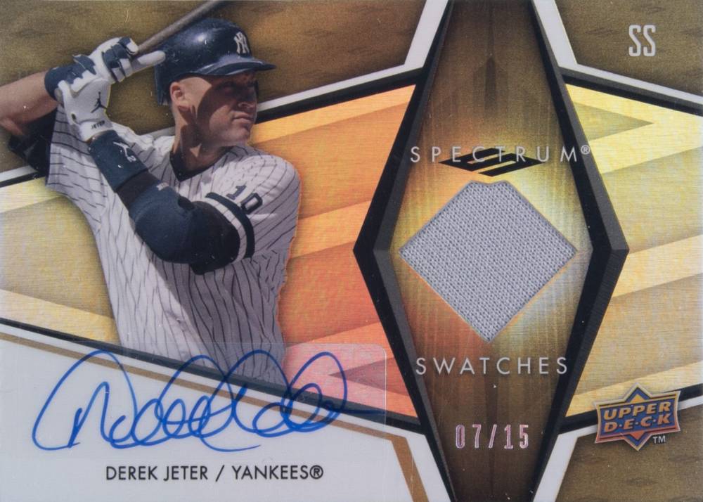 2008 Upper Deck Spectrum Spectrum Swatches Derek Jeter #SS-DJ Baseball Card