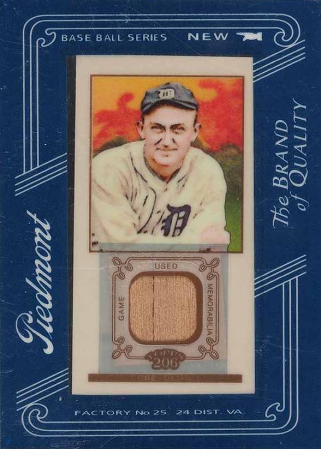 2009 Topps 206 Mini Framed Relic Piedmont Ty Cobb #FR22 Baseball Card