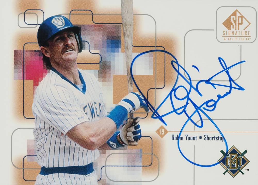 1999 SP Signature Autographs Robin Yount #RY Baseball Card