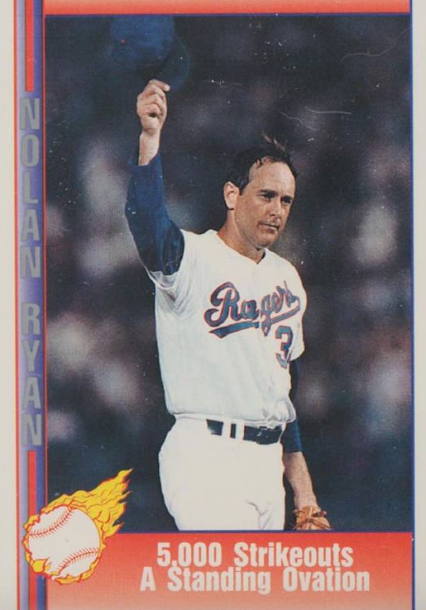 1991 Pacific Nolan Ryan 5,000 Strikeouts A #59 Baseball Card