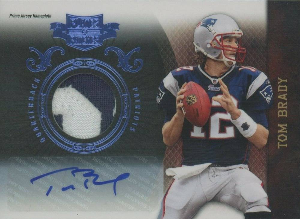 2010 Panini Plates & Patches Tom Brady #58 Football Card