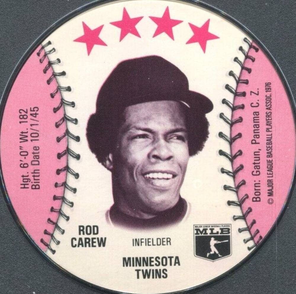 1976 Carousel Discs Rod Carew # Baseball Card