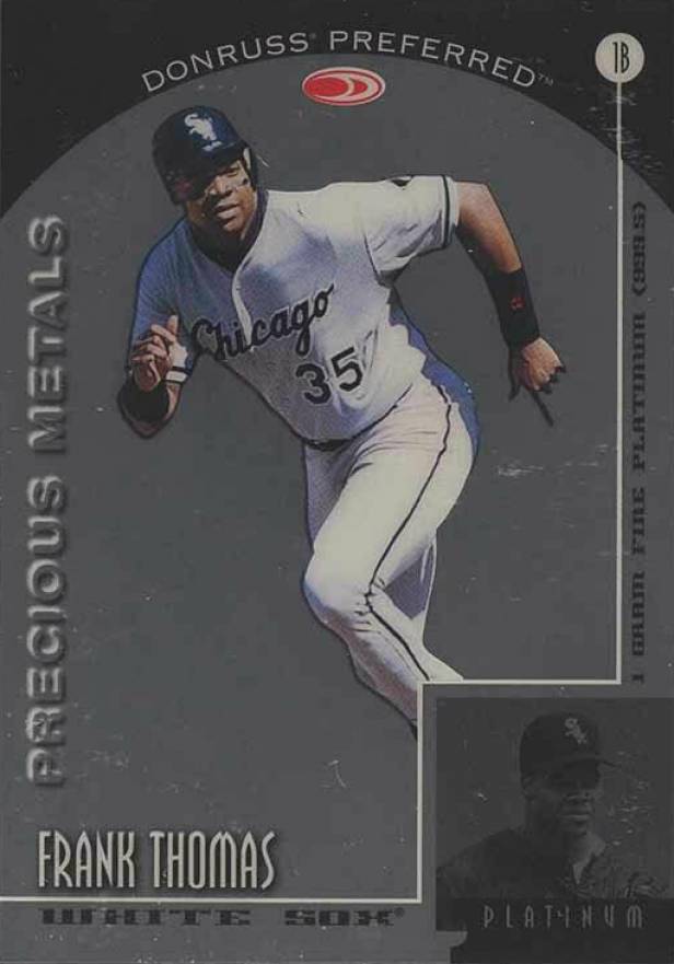 1998 Donruss Preferred Precious Metals Frank Thomas #2 Baseball Card