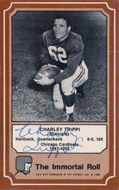 1975 Fleer Hall of Fame Charley Trippi #43 Football Card