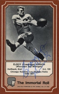 1975 Fleer Hall of Fame Elroy Hirsch #29 Football Card