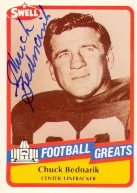 1989 Swell Greats Chuck Bednarik #71 Football Card