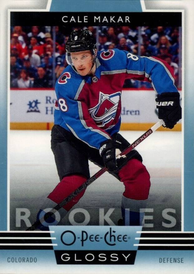 2019 Upper Deck OPC Glossy Rookies Cale Makar #R-1 Hockey Card