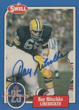 1988 Swell Greats Ray Nitschke #92 Football Card