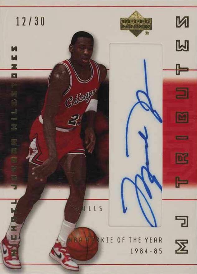 2001 Upper Deck MJ Tributes Autograph Michael Jordan #M1 Basketball Card