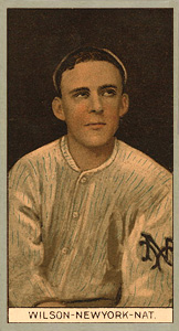 1912 Brown Backgrounds Red Cycle Arthur Wilson #197 Baseball Card