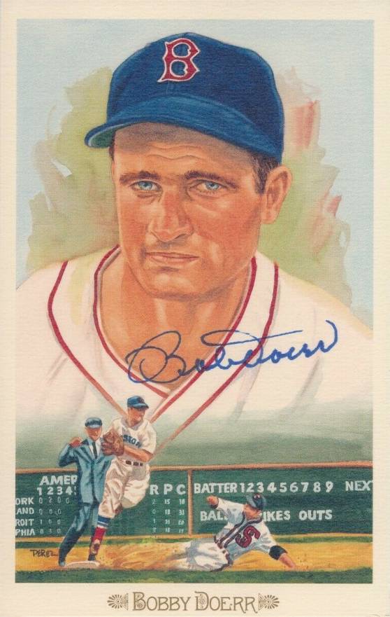 1989 Perez-Steele Celebration Postcard Bobby Doerr #13 Baseball Card