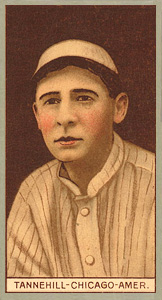 1912 Brown Backgrounds Red Cross Leeford Tannehill #181 Baseball Card