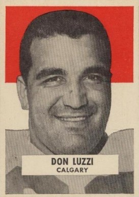 1959 Wheaties CFL Don Luzzi # Football Card