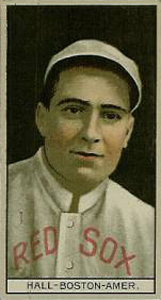 1912 Brown Backgrounds Red Cross Charlie Hall #72 Baseball Card