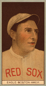 1912 Brown Backgrounds Red Cross Clyde Engle #54 Baseball Card