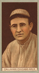 1912 Brown Backgrounds Red Cross John James Callahan #24 Baseball Card