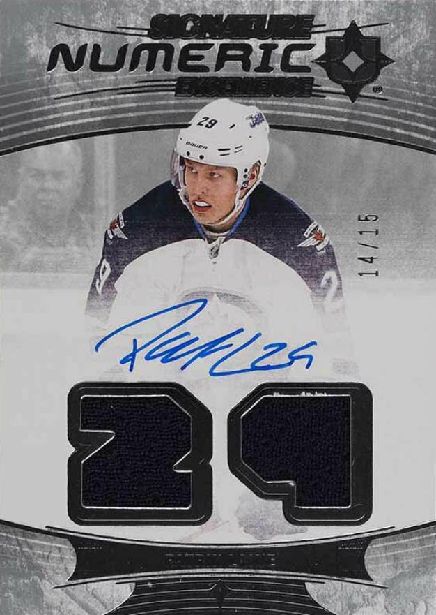 2016 Ultimate Collection Numeric Excellence Autograph Dual Jersey Patrik Laine #PL Hockey Card