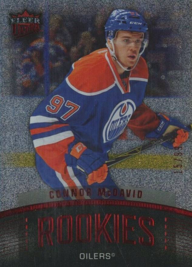 2015 Fleer Showcase Ultra Rookies Connor McDavid #U1 Hockey Card