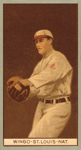 1912 Brown Backgrounds Broadleaf Ivey Wingo #200 Baseball Card