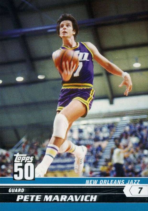 2008 Topps 50th Anniversary Pete Maravich #50 Basketball Card