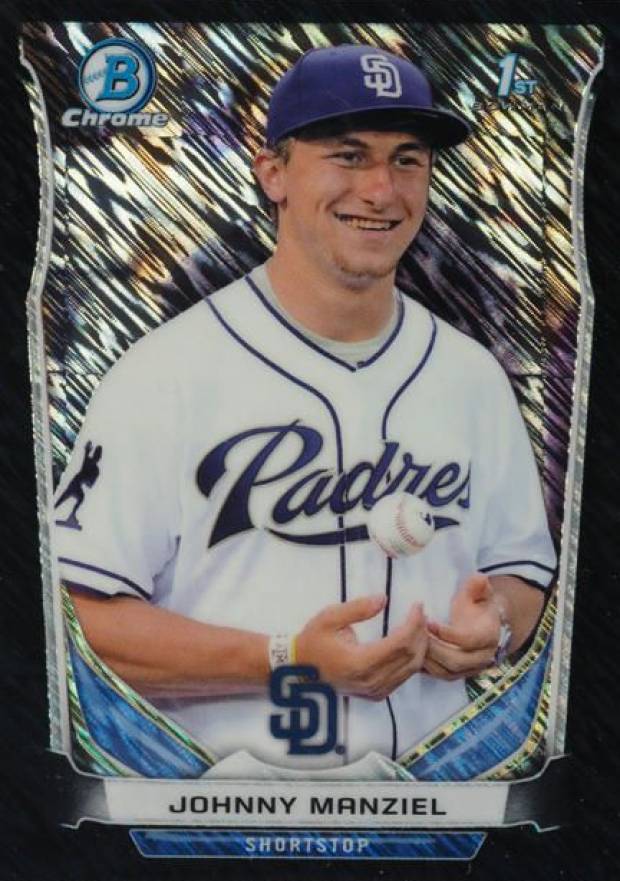 2014 Bowman Chrome Mini  Johnny Manziel #275 Baseball Card