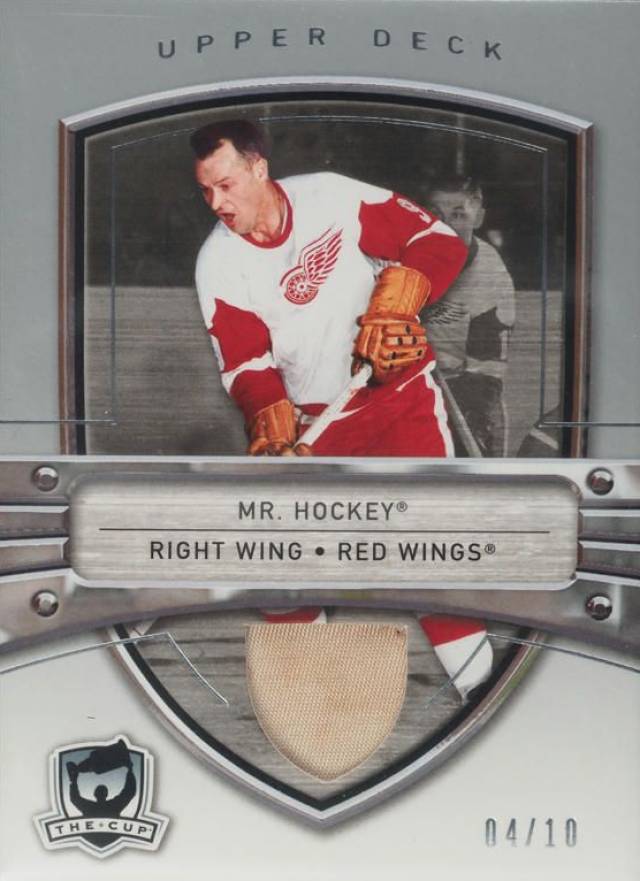 2005 Upper Deck the Cup Patch Gordie Howe #P-39 Hockey Card