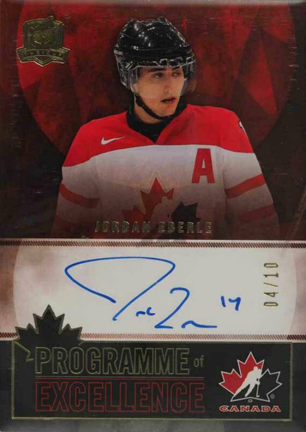 2012 Upper Deck the Cup Programme of Excellence Autograph Jordan Eberle #PEJE Hockey Card