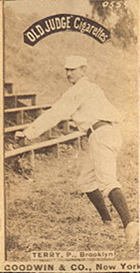 1887 Old Judge Terry, P., Brooklyn #455-1a Baseball Card