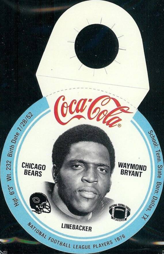 1976 Coke Bears Discs Waymond Bryant # Football Card