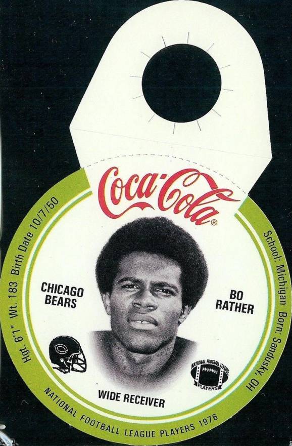 1976 Coke Bears Discs Bo Rather # Football Card