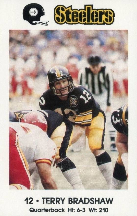 1983 Steelers Police Terry Bradshaw # Football Card