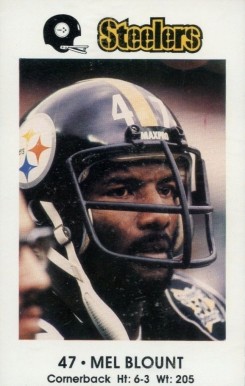 1983 Steelers Police Mel Blount # Football Card