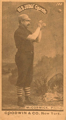 1887 Old Judge McCormick, Pitcher #306-7a Baseball Card