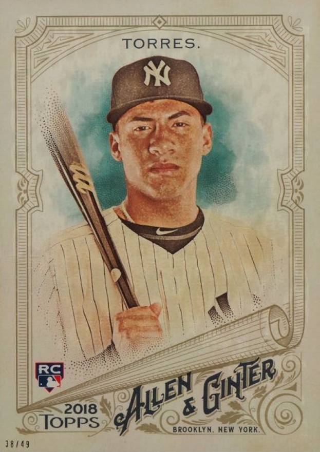 2018 Topps Allen & Ginter Gleyber Torres #240 Baseball Card