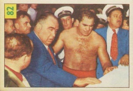 1955 Parkhurst Wrestling Lou Thesz #82 Other Sports Card