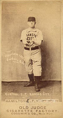 1887 Old Judge Hamilton, L.F., Kansas Citys #210-4a Baseball Card