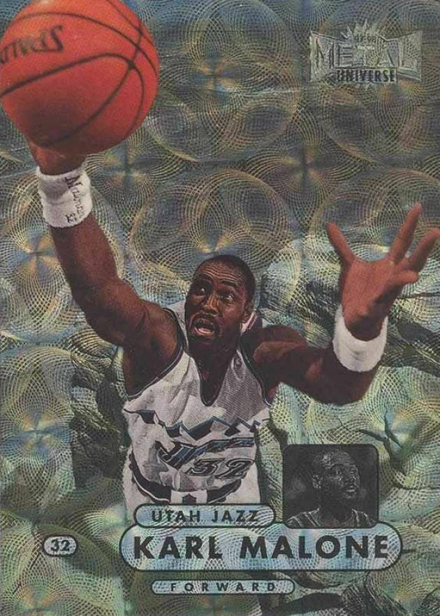 1997 Metal Universe Championship Karl Malone #88 Basketball Card