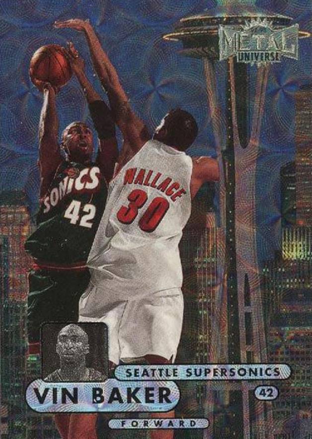 1997 Metal Universe Championship Vin Baker #6 Basketball Card