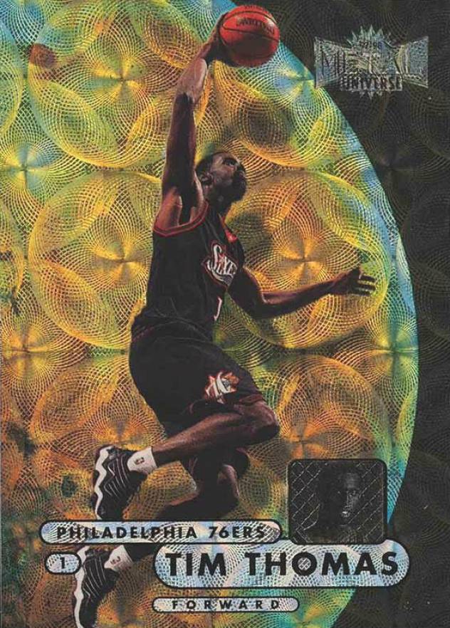 1997 Metal Universe Championship Tim Thomas #34 Basketball Card