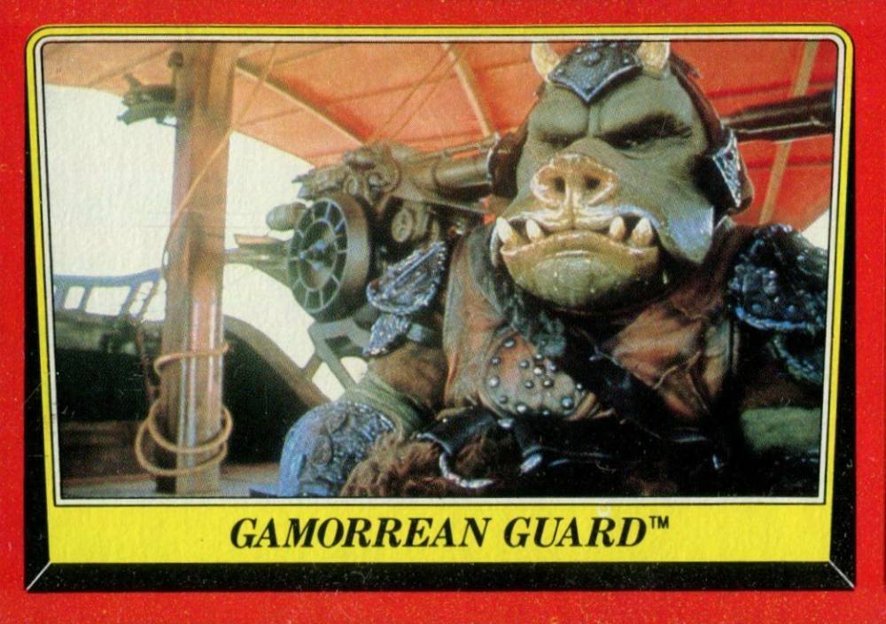 1983 Star Wars Return of the Jedi Gamorrean Guard #49 Non-Sports Card